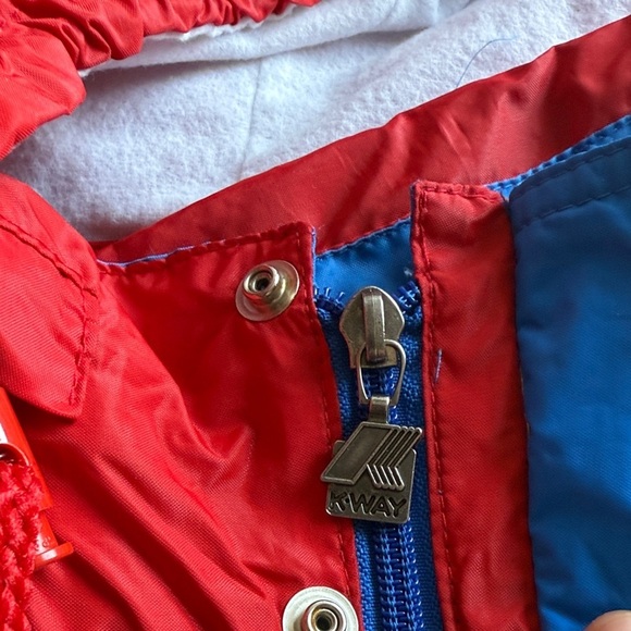 K-Way2000 VERY RARE - Blue and Red kit windbreaker pants and jacket - large men - Picture 3 of 10